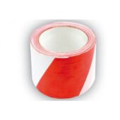 PVC LANE MARKING TAPE WHITE-RED 75X100M (75233) - 75233 salidzini kurpirkt cenas