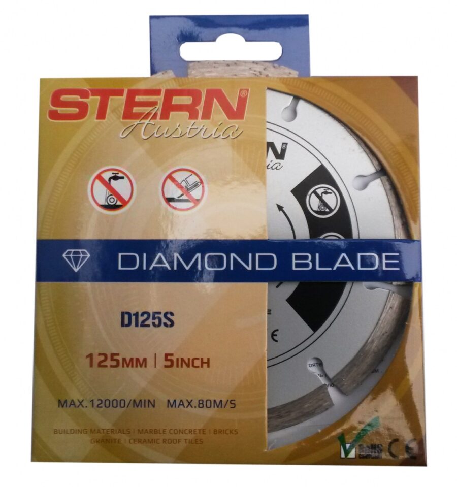 Diamond Blade Segmented 125mm (D125S) - D125S salidzini kurpirkt cenas