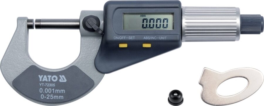 Digital Micrometer 0-25mm (YT-72305) - YT-72305 salidzini kurpirkt cenas