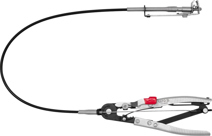 Hose Clip Pliers with Bowden Cable (YT-0653) - YT-0653 salidzini kurpirkt cenas