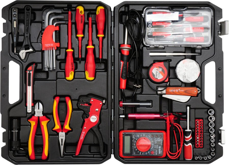 Professional tool kit for electricians (YT-39009) - YT-39009 salidzini kurpirkt cenas