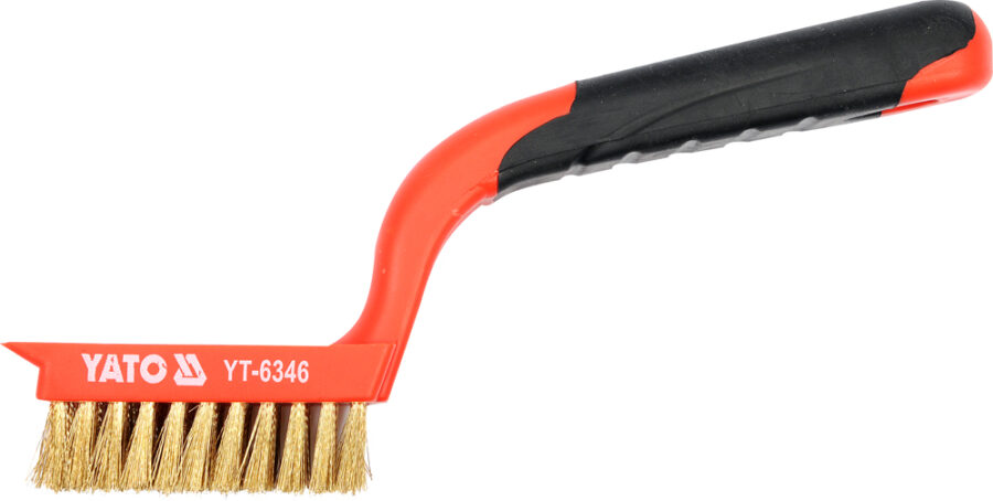 Wire Brush With Plastic Handle (YT-6343) - YT-6343 salidzini kurpirkt cenas