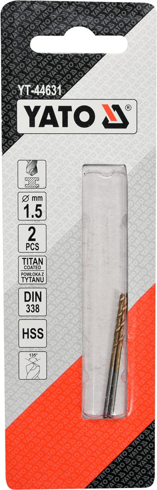Grąžtas metalui HSS-TIN 1.5 mm