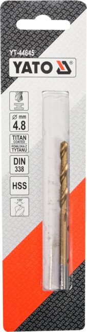 TWIST DRILL BIT HSS-TiN 4