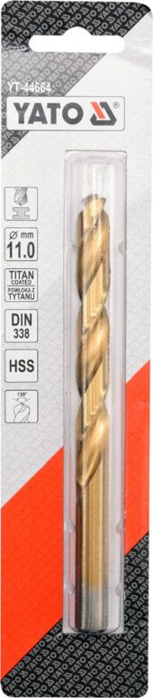 TWIST DRILL BIT HSS-TiN 11 MM (YT-44664) - YT-44664 salidzini kurpirkt cenas