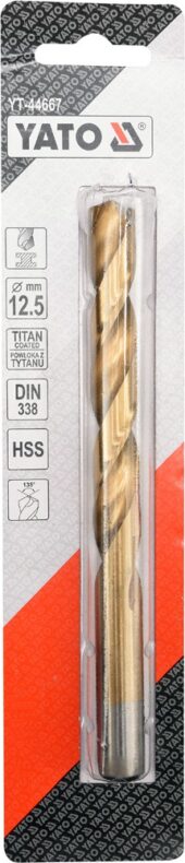 Grąžtas metalui HSS-TIN 12.5 mm (YT-44667) - YT-44667 salidzini kurpirkt cenas