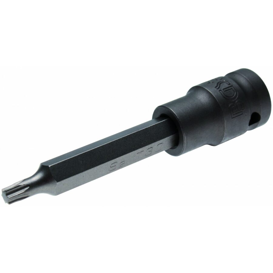 Impact Bit Socket | length 100 mm | 12.5 mm (1/2") drive | T-Star (for Torx) T30 (5471) - 5471 salidzini kurpirkt cenas