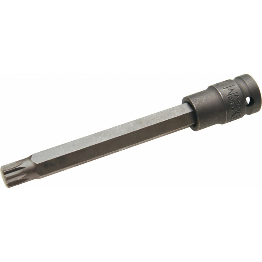 Impact Bit Socket | length 140 mm | 12.5 mm (1/2") drive | Spline (for XZN) | M12 (4463) - 4463 salidzini kurpirkt cenas