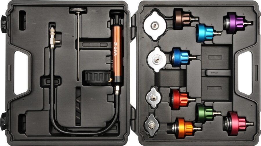 Universal Radiator PressureE Kit 14pc (YT-0672) - YT-0672 salidzini kurpirkt cenas