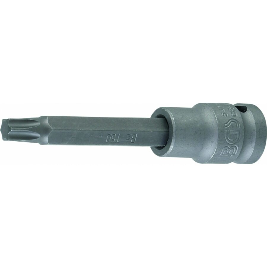 Impact Bit Socket | length 100 mm | 12.5 mm (1/2") drive | T-Star (for Torx) T50 (5474) - 5474 salidzini kurpirkt cenas
