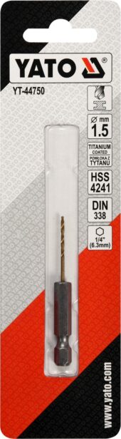 METAL DRILL WITH HEX SHANK 1