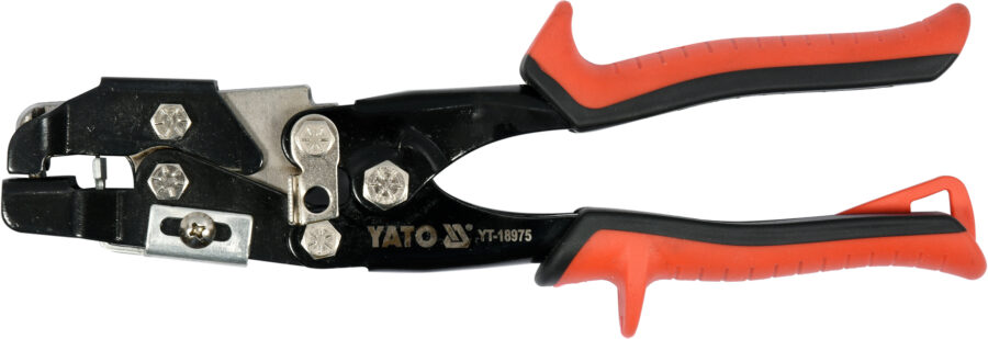 Roofing pliers for cutting out 15 x 3.5 mm long mounting holes (YT-18975) - YT-18975 salidzini kurpirkt cenas