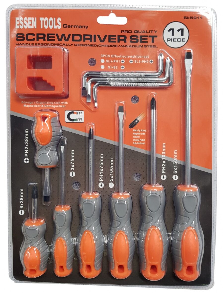 Screwdriver Set | 11 pcs. (SK5011) - SK5011 salidzini kurpirkt cenas