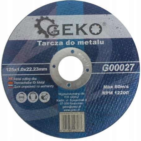 Cutting Disc for Metal 125x1.0x22