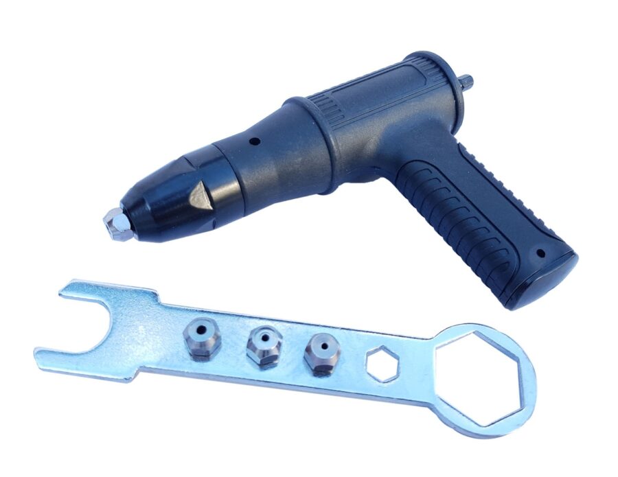 Rivet Gun Adaptor For Cordless Drill | 2.4mm 3.2mm 4.0mm 4.8mm (RGA04) - RGA04 salidzini kurpirkt cenas