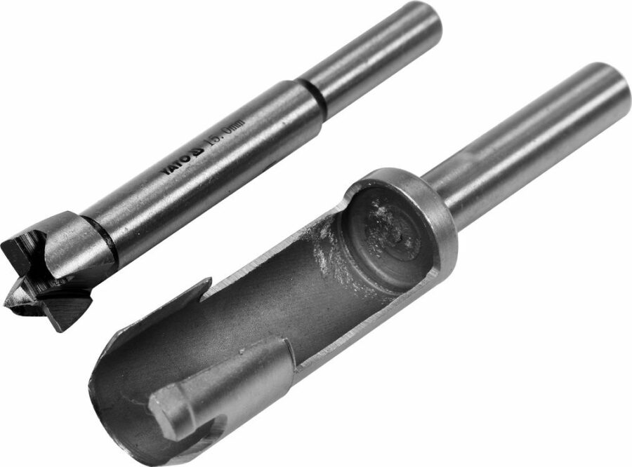 Forstner drill bit and drill bit for knots | 15 mm | 2 pcs. (YT-33830) - YT-33830 salidzini kurpirkt cenas