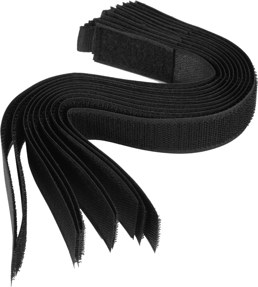 Velcro cable ties | black | 300 mm / 10 pcs. (73853) - 73853 salidzini kurpirkt cenas