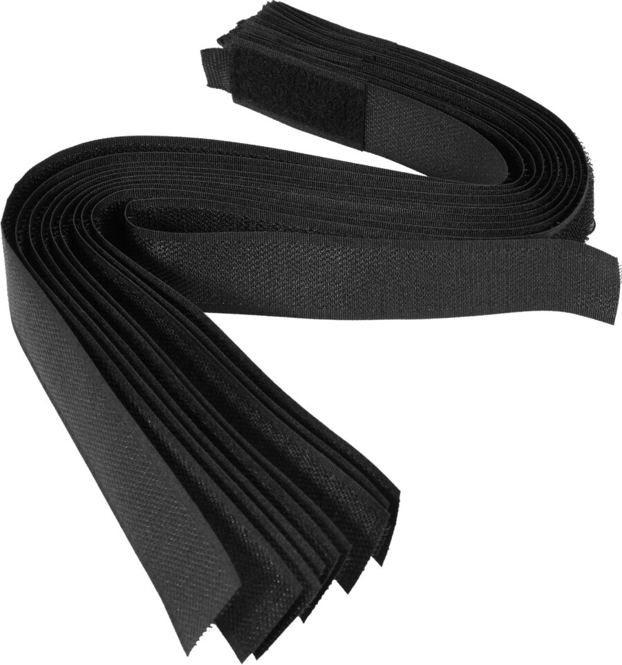 Velcro cable ties | black | 450 mm / 10 pcs. (73855) - 73855 salidzini kurpirkt cenas