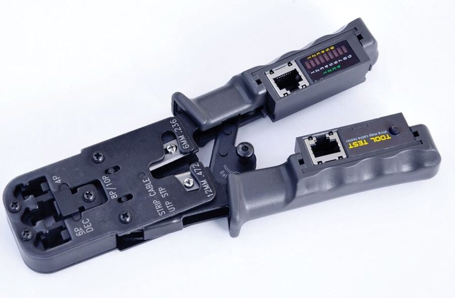 2 in 1 Multitool Wire Crimp Crimping Tool with Cable Tester (HT022) - HT022 salidzini kurpirkt cenas