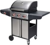 GAS GRILL 3+1 STAINLESS STEEL 12