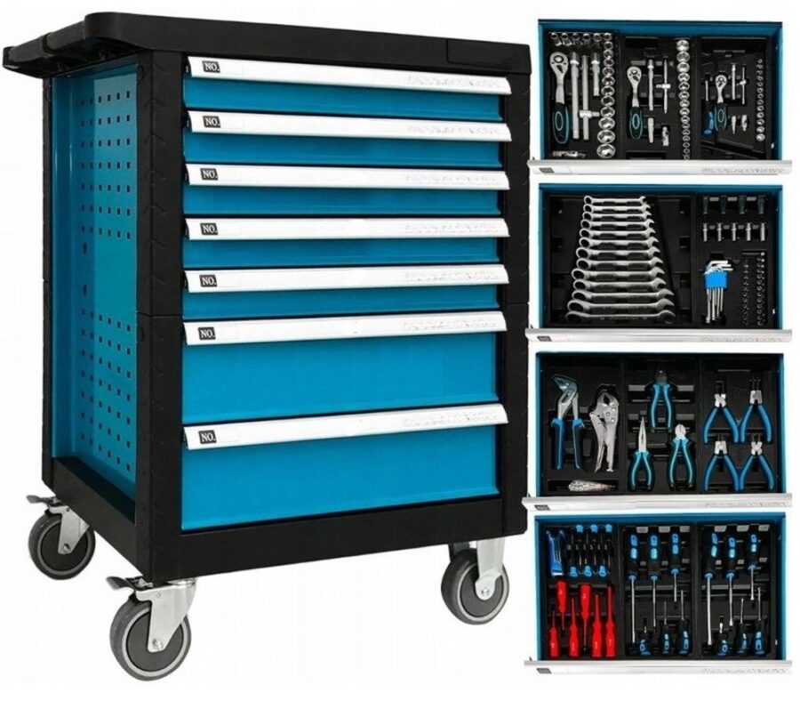 Tool cabinet | with tools | 7 drawers (H7005) - H7005 salidzini kurpirkt cenas