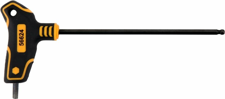L tipo atsuktuvas HEX su rankena | šarnyrinis | 5 mm (56624) - 56624 salidzini kurpirkt cenas