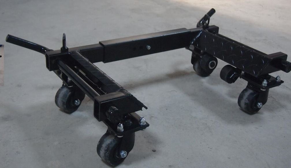 Positioning trolley 2x800 kg For 14 "-23" / 300 mm tires 2 pcs. 1600 KGS/Pai (PJ800) - PJ800 salidzini kurpirkt cenas