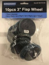 Flap wheel | Ø 75 mm | K 40 / 60 / 80 / 120 | 10 pcs. (SK70135) - SK70135 salidzini kurpirkt cenas