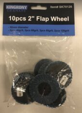 Flap wheel | Ø 75 mm | K 40 / 60 / 80 / 120 | 10 pcs. (SK70126) - SK70126 salidzini kurpirkt cenas