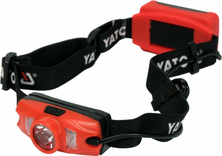 Very light and functional Yato headlamp with a maximum power 500LM  LI-ION 3