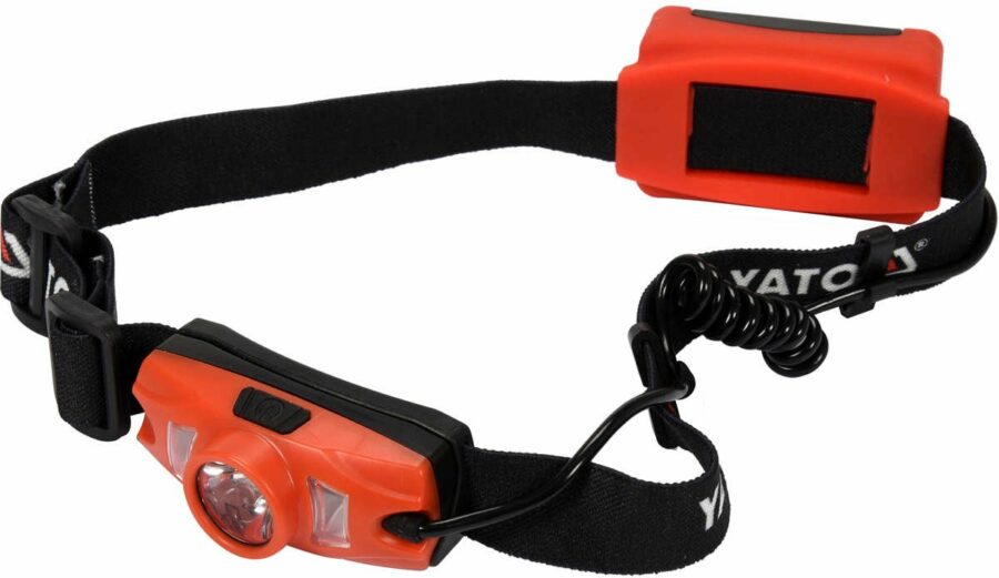 Very light and functional Yato headlamp with a maximum power | 500LM / 70 m | 3XAAA