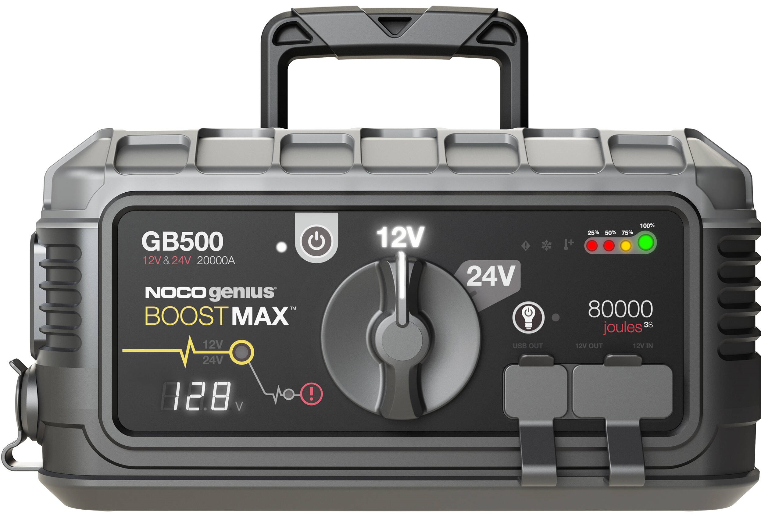 Akumulatora starta iekārta Noco Boost MAX GB500+ 12V + 24V 6250A