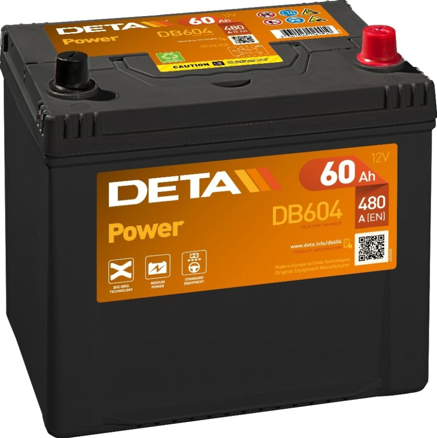 Akumulators DETA POWER - 12V - 60  Ah - 3661024024419