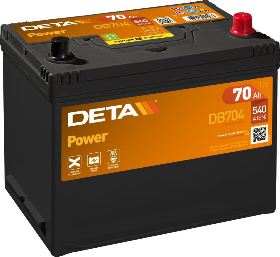 Akumulators DETA POWER - 12V - 70  Ah - 3661024024433