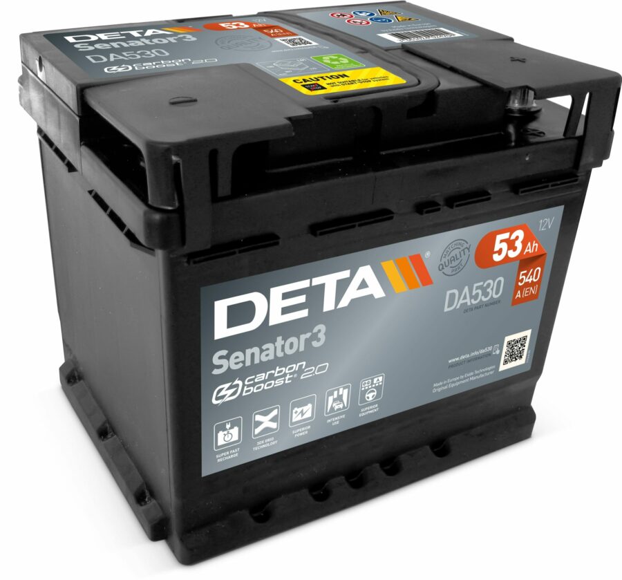 Akumulators DETA SENATOR - 12V - 53  Ah - 3661024024204
