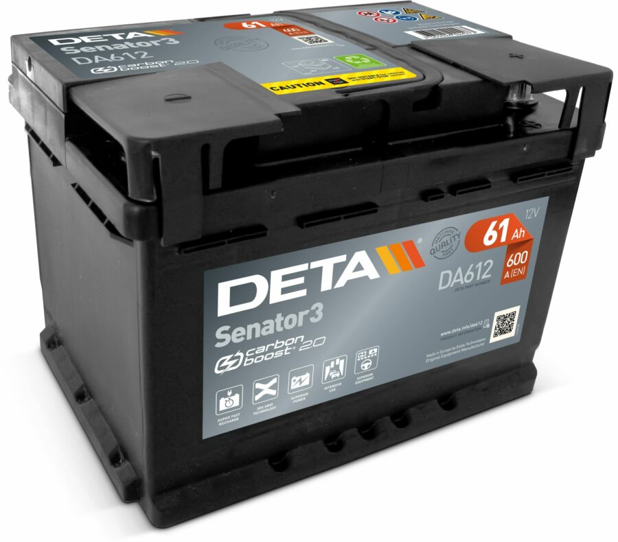 Akumulators DETA SENATOR - 12V - 61  Ah - 3661024024273