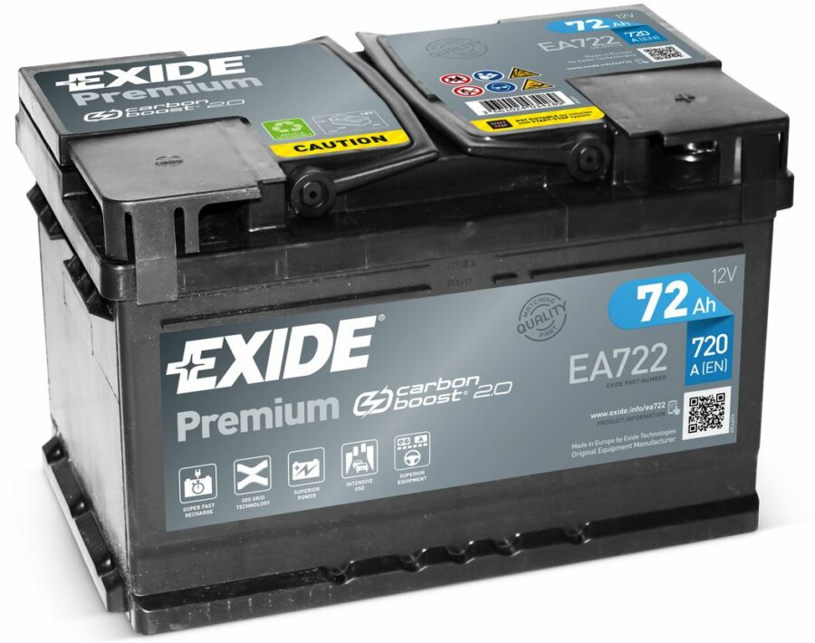 Akumulators EXIDE - 12V - 72  Ah - 3661024034289