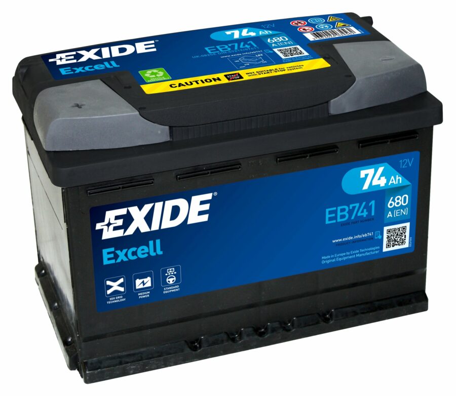 Akumulators EXIDE - 12V - 74  Ah Left - 3661024034562