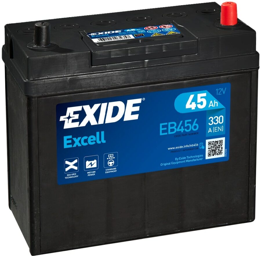 Akumulators EXIDE EXCELL - 12V - 45  Ah - 3661024034357