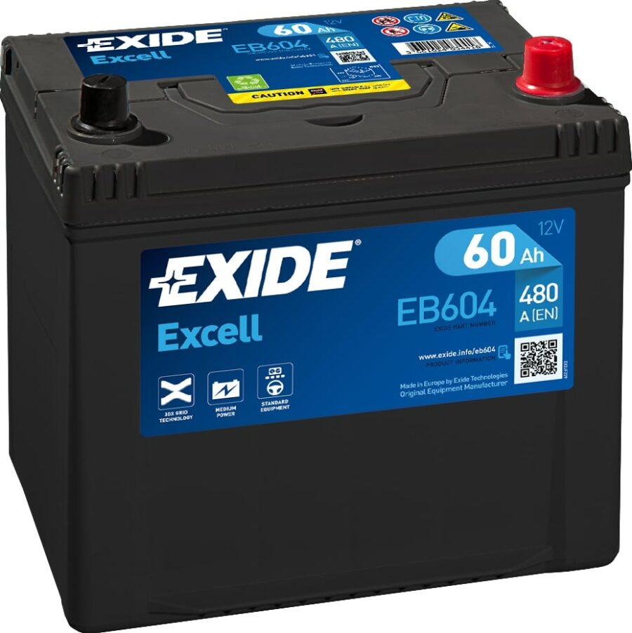Akumulators EXIDE EXCELL - 12V - 60  Ah - 3661024034418