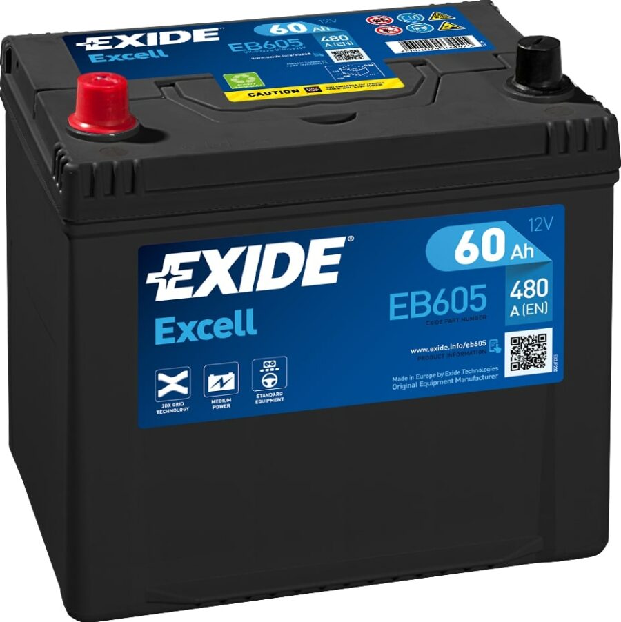 Akumulators EXIDE EXCELL - 12V - 60  Ah - 3661024034425