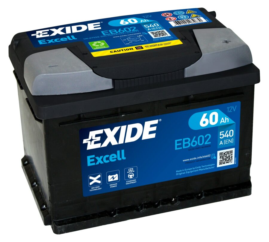 Akumulators EXIDE EXCELL - 12V - 60  Ah - 3661024034630