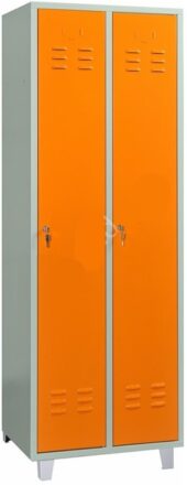 Garderobes skapis GS2 ar kājām - Oranžs - SIA ZEMGALI - Noliktavai un Industrijai>Garderobes skapji