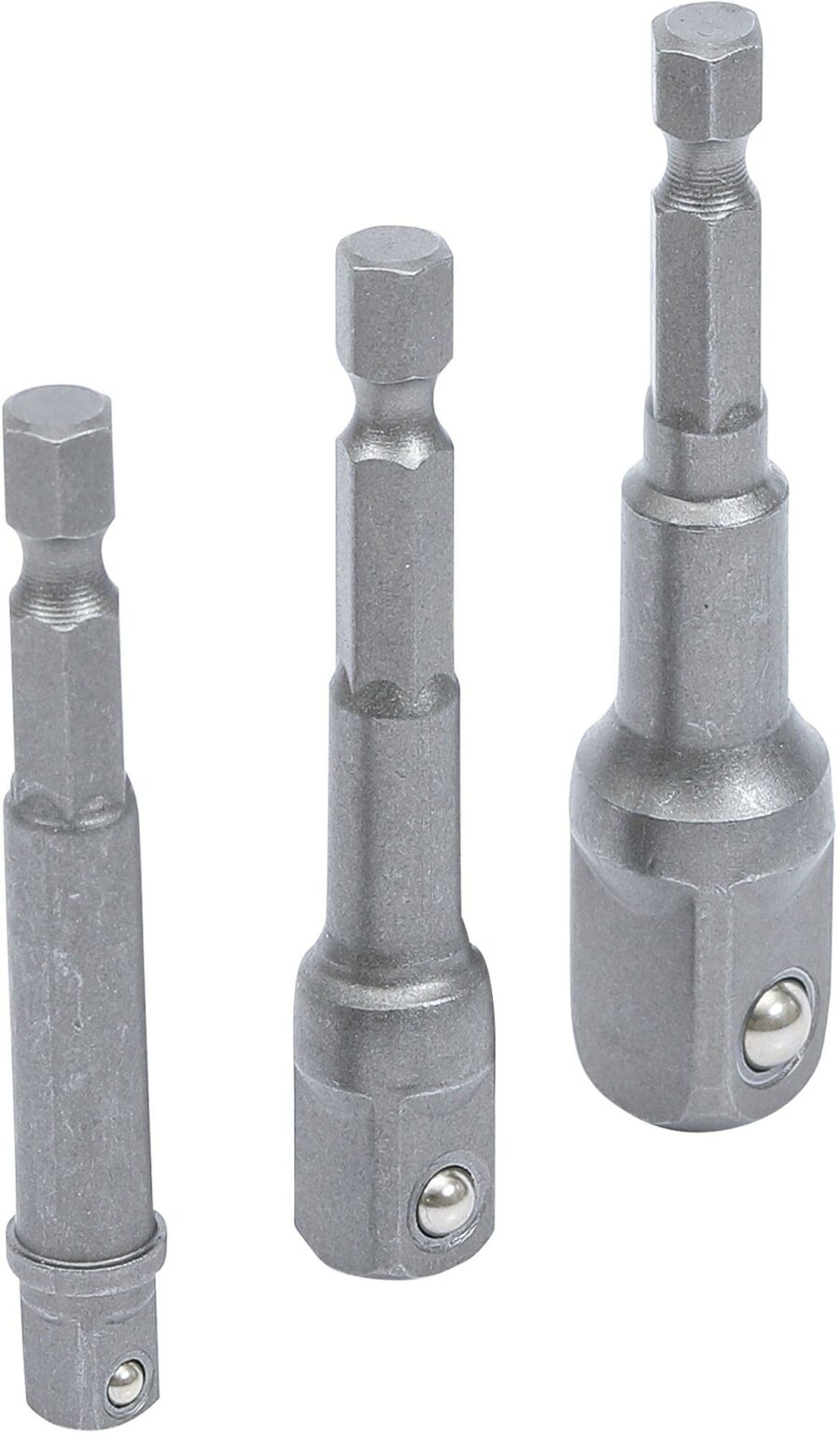 Electric Drill Adaptor Set | 6.3 mm (1/4") drive | 6.3 mm (1/4") / 10 mm (3/8") / 12.5 mm (1/2") | 3 pcs. (8204) - 8204 salidzini kurpirkt cenas
