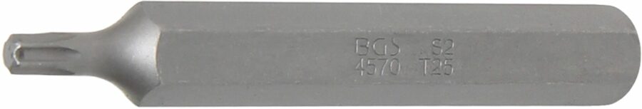 Bit | length 75 mm | 10 mm (3/8") drive | T-Star (for Torx) T25 (4570) - 4570 salidzini kurpirkt cenas