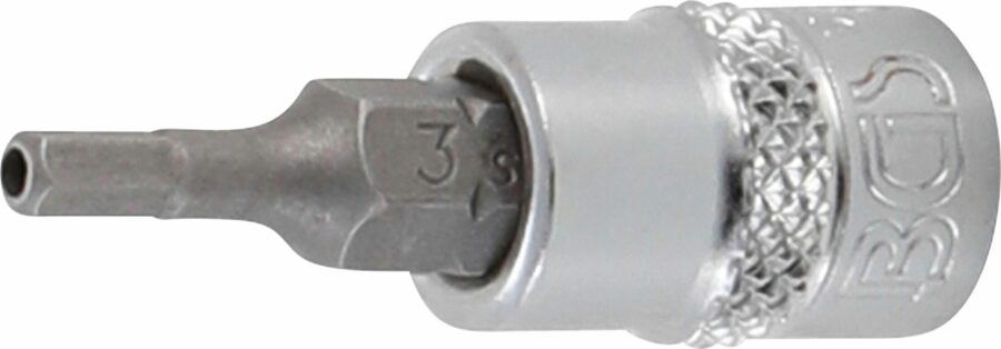 Bit Socket | 6.3 mm (1/4") Drive | Internal Hexagon Tamperproof 3 mm (5156-3) - 5156-3 salidzini kurpirkt cenas