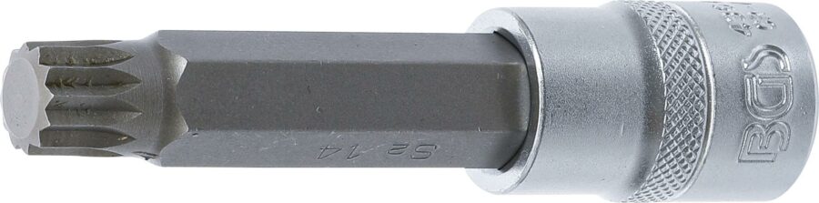 Bit Socket | length 100 mm | 12.5 mm (1/2") Drive | Spline (for XZN) | M14 (4364) - 4364 salidzini kurpirkt cenas