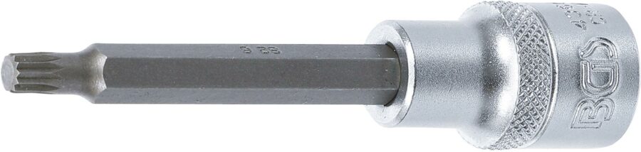 Bit Socket | length 100 mm | 12.5 mm (1/2") Drive | Spline (for XZN) | M6 (4360) - 4360 salidzini kurpirkt cenas