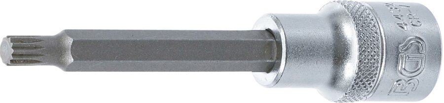 Bit Socket | length 100 mm | 12.5 mm (1/2") Drive | Spline (for XZN) | M7 (4432) - 4432 salidzini kurpirkt cenas