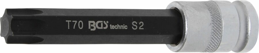 Bit Socket | length 120 mm | 12.5 mm (1/2") Drive | T-Star (for Torx) T70 (5003) - 5003 salidzini kurpirkt cenas